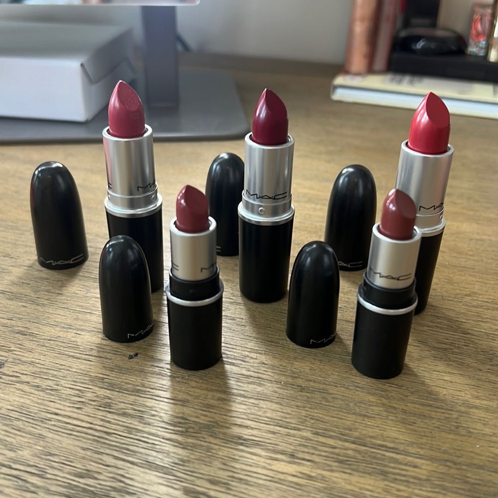 5 New Mac lipsticks! 520, 630, 214, 824, 626